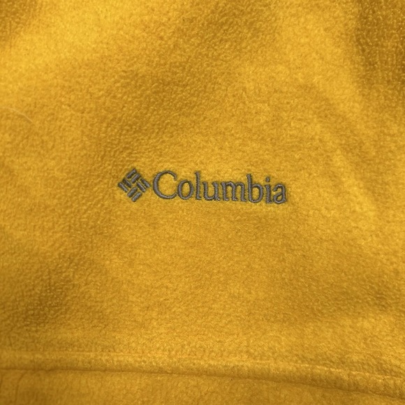 Columbia Steens Mountain 2.0 Jacket Mens XL Yellow Full Zip *MISSING ZIPPER PULL - Picture 5 of 16
